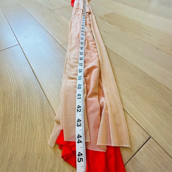 Nicole Paloma Original Hand‑Sewn Raw Edge Mesh Halter Slip Dress – Size S - Picture 6 of 6